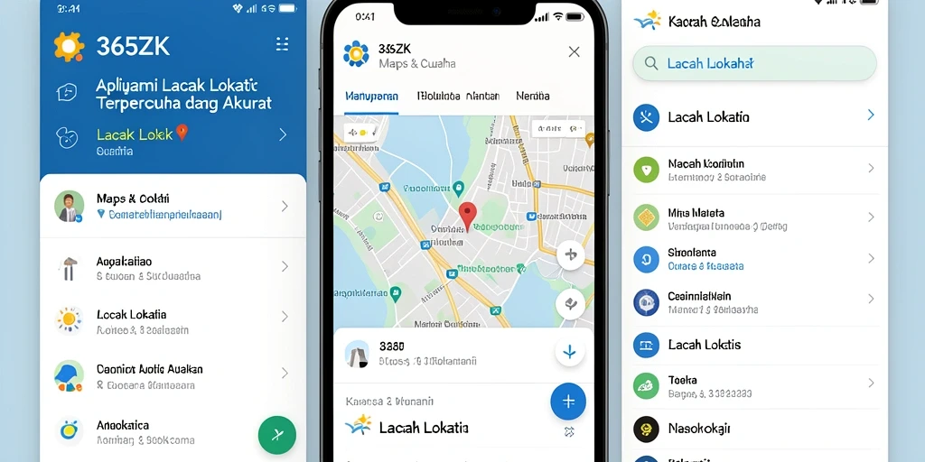 Tampilan antarmuka 365ZK dengan fitur pelacakan lokasi yang jelas.