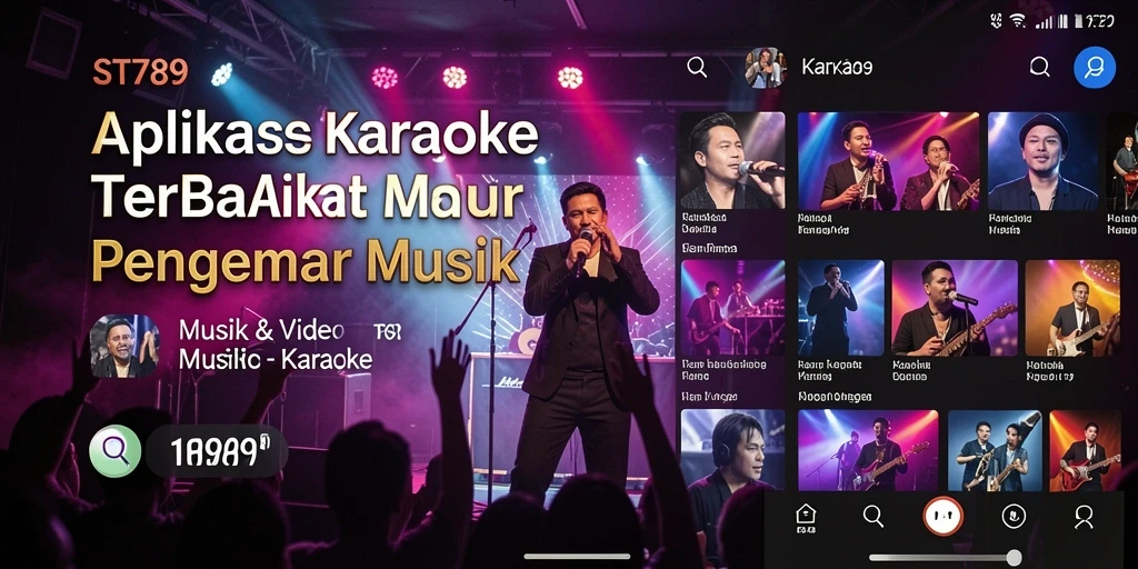 Tampilan antarmuka ST789 dengan fitur Karaoke yang menarik.
