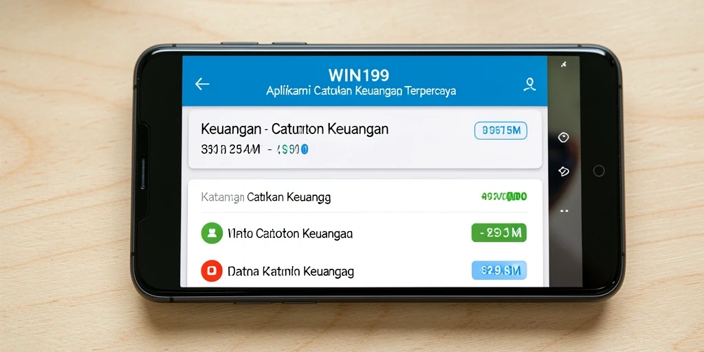Tampilan antarmuka aplikasi Catatan Keuangan WIN199 yang menawan.