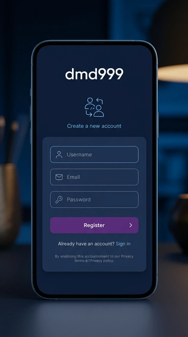 Registrasi Akun Baru dmd999 untuk Pengguna Android